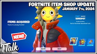 NEW SUNSPOT SET IS FINALLY HERE Fortnite Item Shop January 7th 2024 Fortnite Chapter 5 [upl. by Dranal]