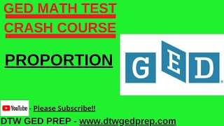 Proportion  GED Math Test Crash Course [upl. by Iredale]