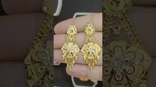 Latest gold earring design  earrings gold top earrings jewellery shorts viralshorts [upl. by Esalb]