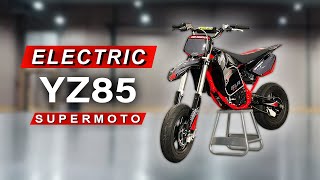 Electric Yamaha YZ85 Supermoto  OFFICIAL Test and Review [upl. by Acalia]