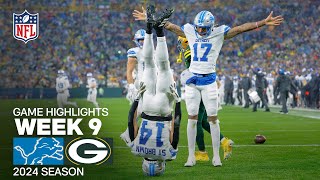 Detroit Lions vs Green Bay Packers  2024 Week 9 Game Highlights [upl. by Nivrag678]