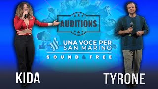 Kida e Tyrone  Una voce per San Marino Audizioni [upl. by Dib]