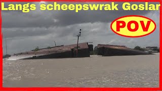 Paramaribo Suriname 2023  Oversteek SurinameRivier langs scheepswrak Goslar [upl. by Eremahs]