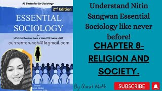 Chapter 8  Religion and Society Nitin Sangwan Essential Sociology [upl. by Lita]