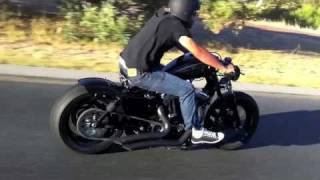 2010 Harley Davidson nightster Fat bobber ride check my new video out [upl. by Lrad114]