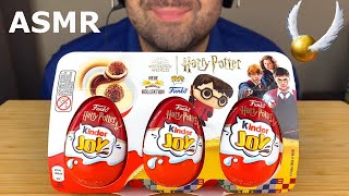 ASMR HARRY POTTER KINDER JOY CHOCOLATE MUKBANG EATING SOUNDS EATING SHOW [upl. by Enomes]