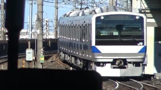 北千住駅の2番線に到着して特別快速を退避する常磐線上りE531系 [upl. by Mushro]