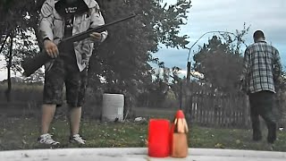 Hornady 300 grain SST 50 caliber muzzleloader vs water jug [upl. by Nilson]