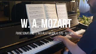 Mozart  Piano Sonata No17 K570  III Allegretto 1789 [upl. by Preiser]