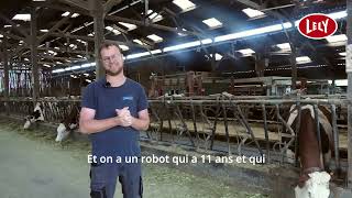 Gaec de la Bazinière Robot de traite Lely et transformation à la ferme [upl. by Eeram671]