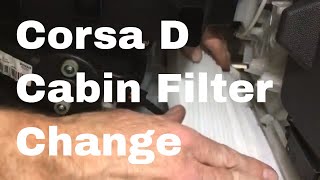 Corsa D Cabin Filter Change Pollen Filter Replacement 20062010 [upl. by Eitak460]