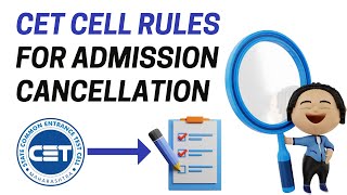 CET CELL Rules for Admission Cancellation  MBAMMS CAP Rounds 2024  MBA CET 2022  MBA Karlo [upl. by Ahsercul613]