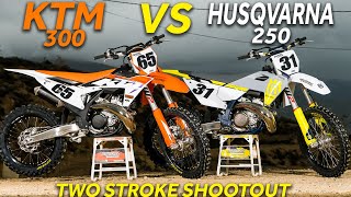 2023 KTM 300 vs Husqvarna 250 Two Stroke [upl. by Ettevram340]