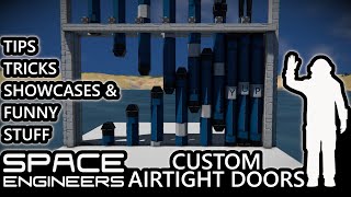 Custom Airtight Doors In Space Engineers [upl. by Adnilahs]