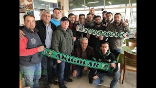 Akhisarspor ile Bursaspor taraftarları arasında buzlar eridi [upl. by Bauske]