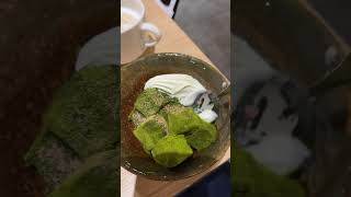 Warabi mochi聚北海道鍋物 わらびもち 抹茶蕨餅 matcha icecream snack sweet cute yummy food mochi taiwan [upl. by Ag]