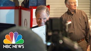 Alabama Senate Candidate Doug Jones Votes  NBC News [upl. by Arrait]