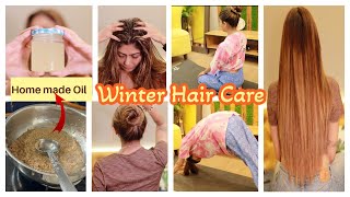 Winter Hair Care Routine  Homemade Hair Oil For Healthy Long Hair  No Hair Fall No Dandruff [upl. by Nered]