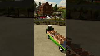 Selling straw crates and straw accessories  Osada  Farming Simulator 22 [upl. by Anaehs100]