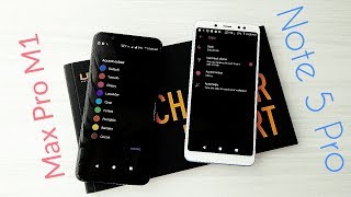 ResurrectionRemix v61 Asus Zenfone Max Pro vs Redmi Note 5 Pro  Speed  Benchmark and more [upl. by Evannia]