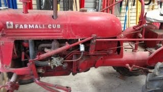 Rare 1938 Farmall Cub Tractor  Start Up [upl. by Gabbie]