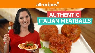 Easy amp Delicious Authentic Italian Meatballs  Allrecipes [upl. by Hsatan141]