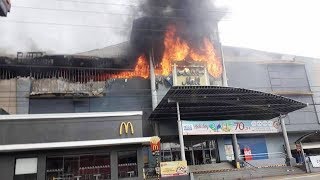 NCCC Mall  Maa Davao Sunog  Fire December 2017 Aerial Drone View [upl. by Paris]