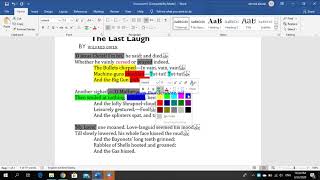 The last laugh by Wilfred Owen [upl. by Aiekram]