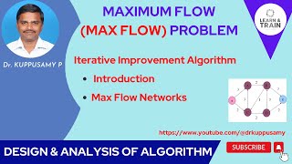 42 Maximum Flow MAX FLOW Network  Iterative Improvement Algorithm [upl. by Gunar314]