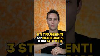 3 ⚒️ per MONITORARE il SITO WEB short [upl. by Nierman]