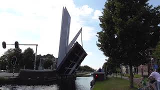 Brugopening Witterbrug Assen Ophaalbrug Drawbridge Pont Levis Klappbrücke [upl. by Anallij]