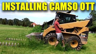 HOW TO INSTALL CAMSO OTT BY YOURSELF OVER THE TIRE TRACKS [upl. by Shea421]