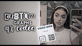 CUSTOM GRAPHS ON VIDEOSTAR  QR CODES  TUTORIAL [upl. by Alimhaj]