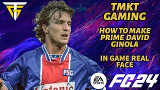 EA FC 24  How To Make PRIME David Ginola  In Game Real Face [upl. by Domingo]