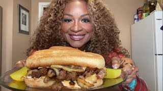 VLOG HOMEMADE NEW YORK STYLE CHOPPED CHEESE [upl. by Esilehs]