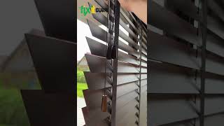 How To Install Wooden Blinds  reels shorts [upl. by Klarrisa515]