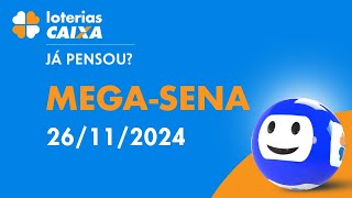 Resultado da MegaSena  Concurso nº 2800  26112024 [upl. by Hickey]