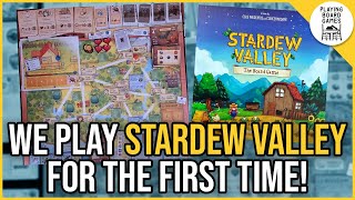 We play STARDEW VALLEY THE BOARD GAME for the first time [upl. by Airamahs853]