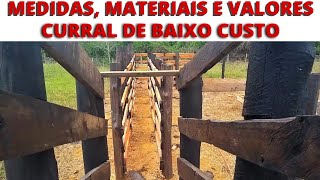 COMO FAZER UM CURRAL  MEDIDAS E VALORES  PARTE 2 [upl. by Viviana814]