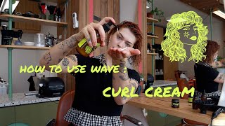 How to use WAVE  curl cream [upl. by Nylkaj]