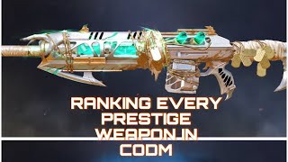 RANKING EVERY PRESTIGE WEAPON IN CODM [upl. by Merchant939]