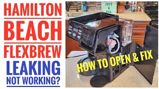 HOW TO FIX Hamilton Beach FlexBrew Trio Coffee Maker Leaking Water 49904 Not Working [upl. by Yrac]