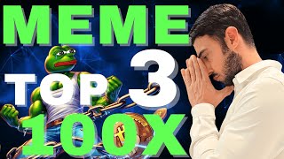 TOP 3 MEME COINS MY SAFEST BETS AND WITH HUGE GROW POTENTIAL [upl. by Darice]