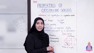 properties of crystalline solids class 11  properties of crystaline solid by wak [upl. by Tabb848]