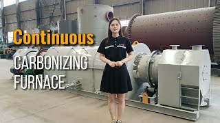 Introduction of continuous rotary carbonizing furnace kiln [upl. by Nivrag635]