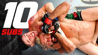 Top 10 Flyweight Submissions in UFC History [upl. by Acassej]