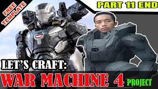 MEMBUAT KOSTUM WAR MACHINE 4  Part 11 END Boot Sepatu [upl. by Mic]