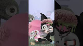 Kurozombie 20🌸 vs KITTY B Mutant👁 kuromi mymelody animation sanrio hellokitty [upl. by Martine]