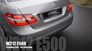 MEC Design Mercedes W212 E500 Exhaust  Sound Version Daytona [upl. by Lenora]