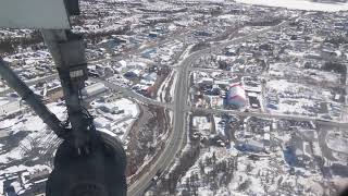 Landing at Yellowknife Airport [upl. by Anibor]